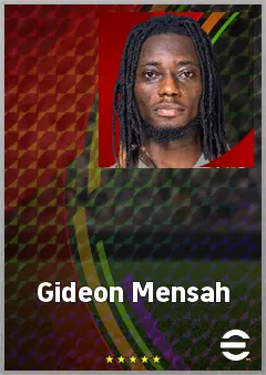 Gideon Mensah eFootball 2026 player card, 72 OVR LB