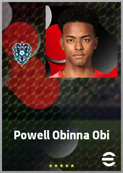 Obi Powell Obinna eFootball 2026 player card, 66 OVR GK
