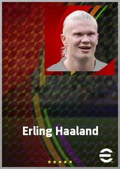 Erling Haaland eFootball 2026 player card, 84 OVR CF