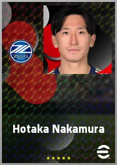 Nakamura Hotaka eFootball 2026 player card, 66 OVR RMF