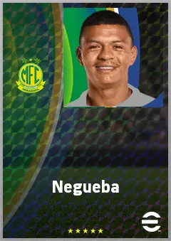 Negueba eFootball 2026 player card, 72 OVR LWF