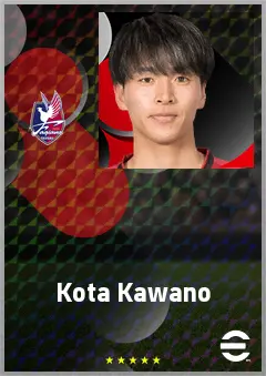 Kawano Kota eFootball 2026 player card, 68 OVR CF
