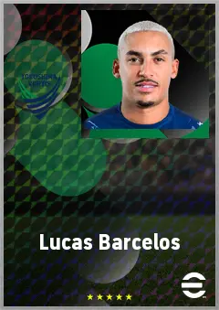 Lucas Barcelos eFootball 2026 player card, 68 OVR CF