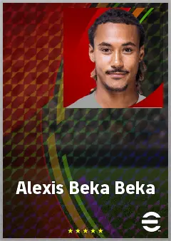 Alexis Beka Beka eFootball 2026 player card, 66 OVR DMF