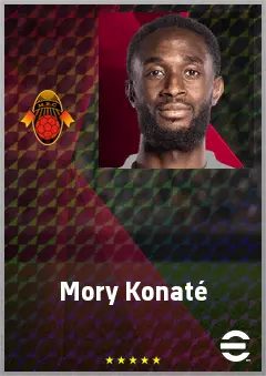 Mory Konaté eFootball 2026 player card, 69 OVR DMF