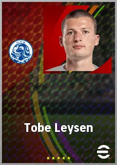 Tobe Leysen eFootball 2026 player card, 72 OVR GK
