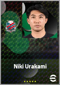 Urakami Niki eFootball 2026 player card, 66 OVR CB