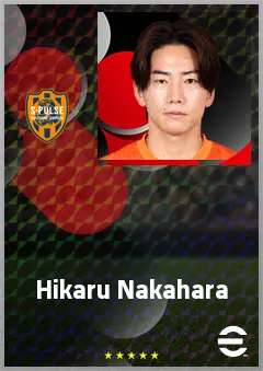 Nakahara Hikaru eFootball 2026 player card, 68 OVR RMF