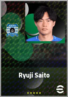 Saito Ryuji eFootball 2026 player card, 67 OVR LB