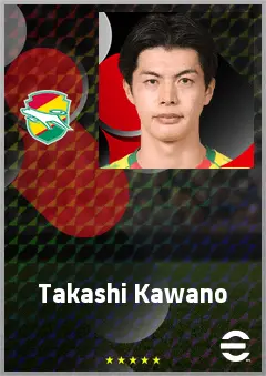 Kawano Takashi eFootball 2026 player card, 68 OVR CB