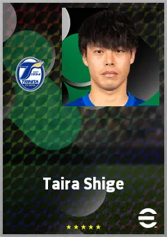 Shige Taira eFootball 2026 player card, 67 OVR RMF