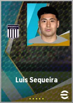 Luis Sequeira eFootball 2026 player card, 73 OVR AMF