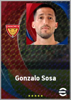 Gonzalo Sosa eFootball 2026 player card, 70 OVR CF