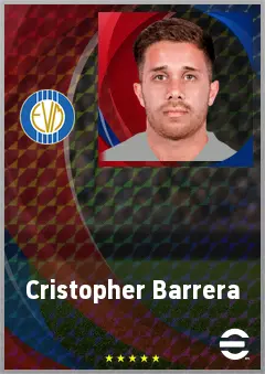 Cristopher Barrera eFootball 2026 player card, 68 OVR RB