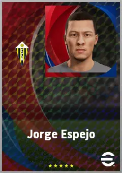 Jorge Espejo eFootball 2026 player card, 70 OVR RB