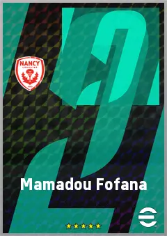 Mamadou Fofana eFootball 2026 player card, 67 OVR CMF