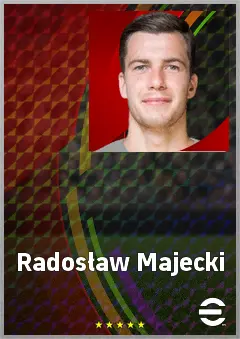 Radosław Majecki eFootball 2026 player card, 74 OVR GK