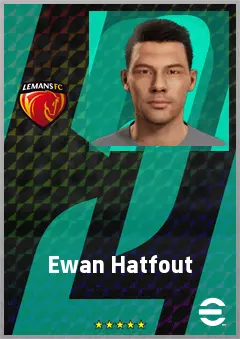 Ewan Hatfout eFootball 2026 player card, 63 OVR GK