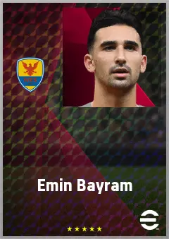 Emin Bayram eFootball 2026 player card, 72 OVR CB
