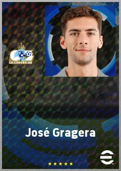 José Gragera eFootball 2026 player card, 72 OVR DMF