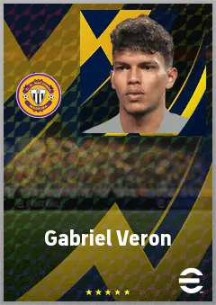 Gabriel Veron eFootball 2026 player card, 72 OVR RWF