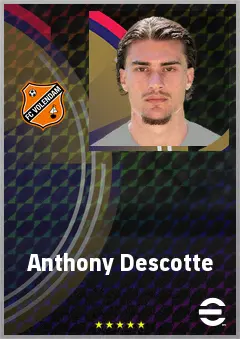 Anthony Descotte eFootball 2026 player card, 68 OVR CF