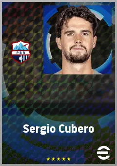 Sergio Cubero eFootball 2026 player card, 70 OVR RB