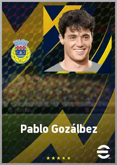 Pablo Gozálbez eFootball 2026 player card, 70 OVR AMF