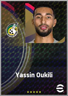 Yassin Oukili eFootball 2026 player card, 68 OVR CMF