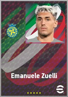 Emanuele Zuelli eFootball 2026 player card, 68 OVR CMF