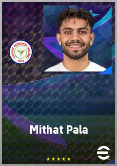 Mithat Pala eFootball 2026 player card, 68 OVR RB
