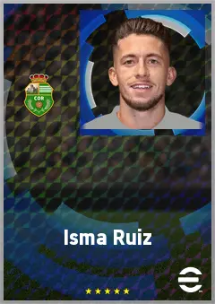 Isma Ruiz eFootball 2026 player card, 69 OVR DMF