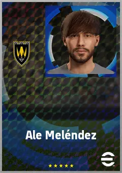 Ale Meléndez eFootball 2026 player card, 68 OVR CMF
