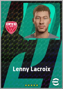 Lenny Lacroix eFootball 2026 player card, 66 OVR CB