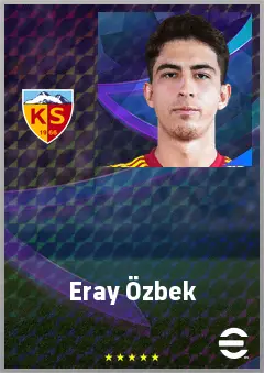 Eray Özbek eFootball 2026 player card, 63 OVR AMF