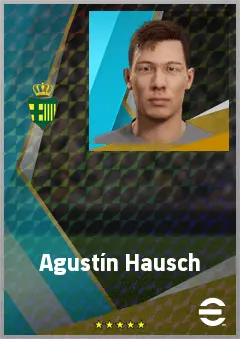Agustín Hausch eFootball 2026 player card, 69 OVR LWF