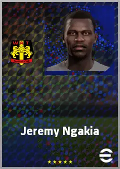 Jeremy Ngakia eFootball 2026 player card, 70 OVR RB