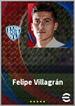 Felipe Villagrán eFootball 2026 player card, 69 OVR CMF