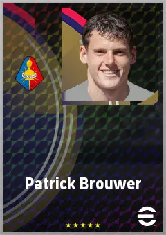 Patrick Brouwer eFootball 2026 player card, 67 OVR AMF