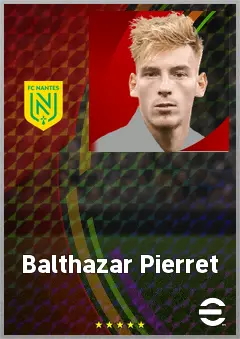 Balthazar Pierret eFootball 2026 player card, 67 OVR DMF