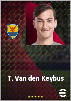 T. Van den Keybus eFootball 2026 player card, 68 OVR CMF