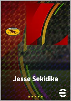 Jesse Sekidika eFootball 2026 player card, 68 OVR LWF