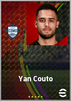 Yan Couto eFootball 2026 player card, 76 OVR RMF
