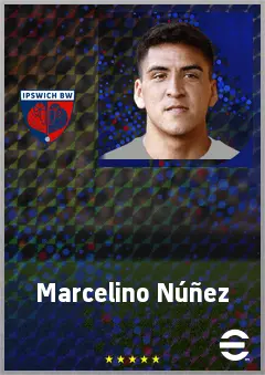 Marcelino Núñez eFootball 2026 player card, 73 OVR CMF