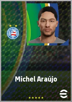 Michel Araújo eFootball 2026 player card, 72 OVR RWF
