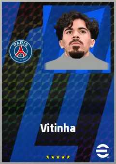 Vitinha eFootball 2026 player card, 84 OVR CMF