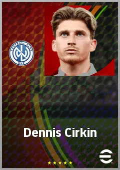 Dennis Cirkin eFootball 2026 player card, 70 OVR LB
