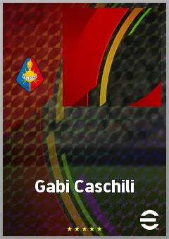 Gabi Caschili eFootball 2026 player card, 65 OVR DMF