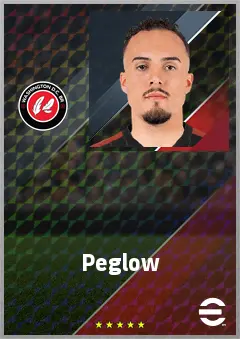 Peglow eFootball 2026 player card, 72 OVR LWF