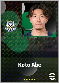 Abe Koto eFootball 2026 player card, 67 OVR GK